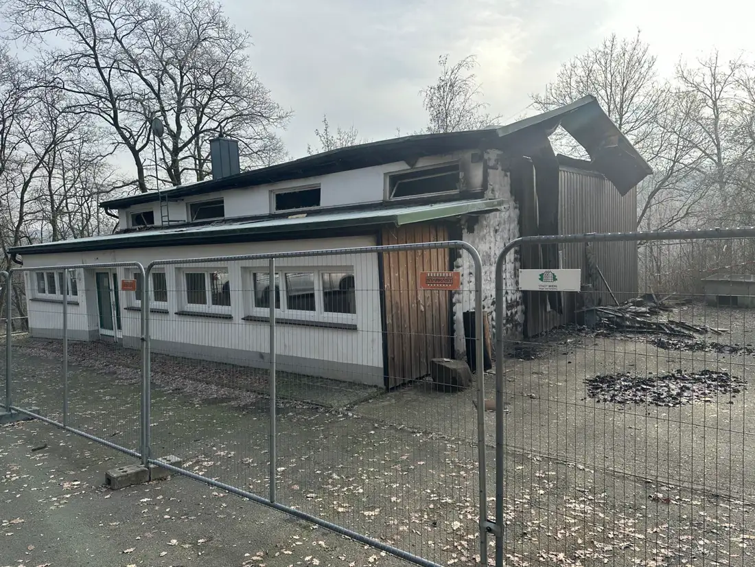 Brandschaden-Objekt vor dem Rückbau